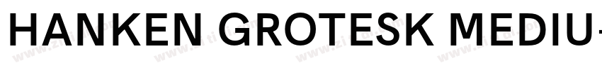 HANKEN GROTESK MEDIU字体转换